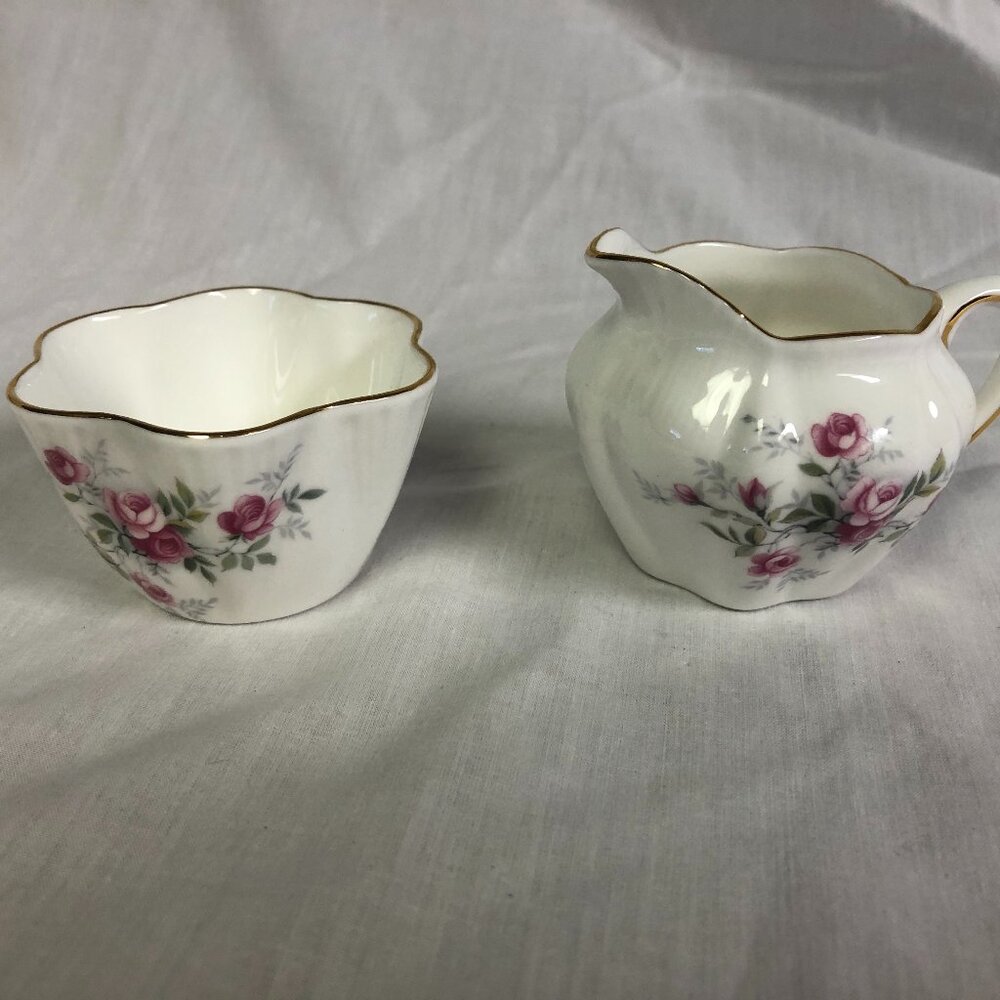 Oakley Ltd. England Fine Bone China Petite Creamer & Sugar